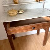 Old art deco wooden dressing table