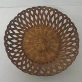 Set of 3 Vintage woven rattan baskets