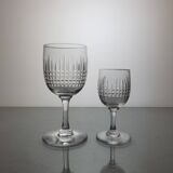 Service de verres 31 pièces en cristal de Baccarat modèle Nancy
