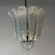 Iridescent Venetian glass chandelier from Murano, Barovier and Toso, circa 1930.