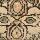 5x9 Cream & Brown Turkish Vintage Rug 162x260Cm SK 24779