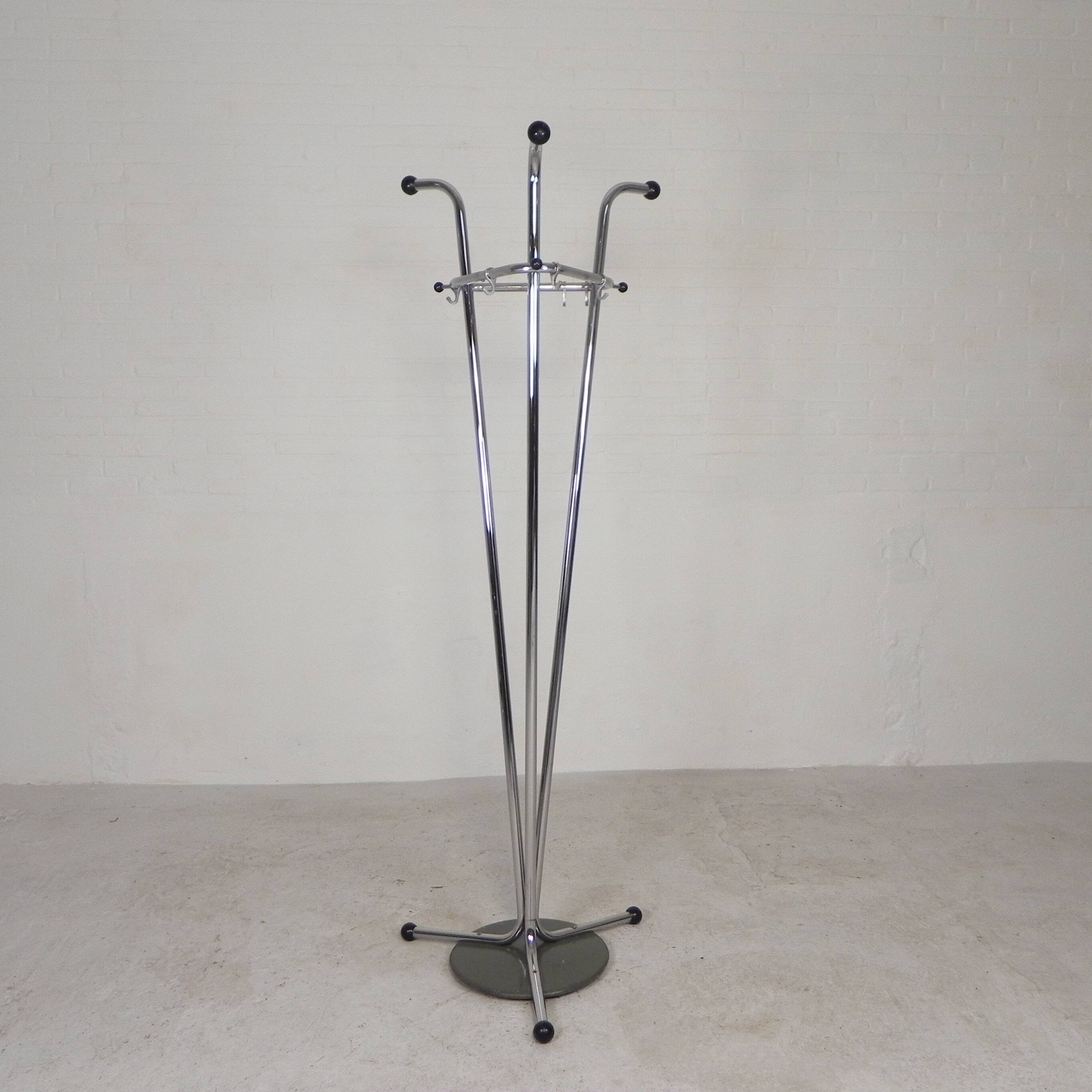 Sturdy standing Tubax coat rack, 1950s