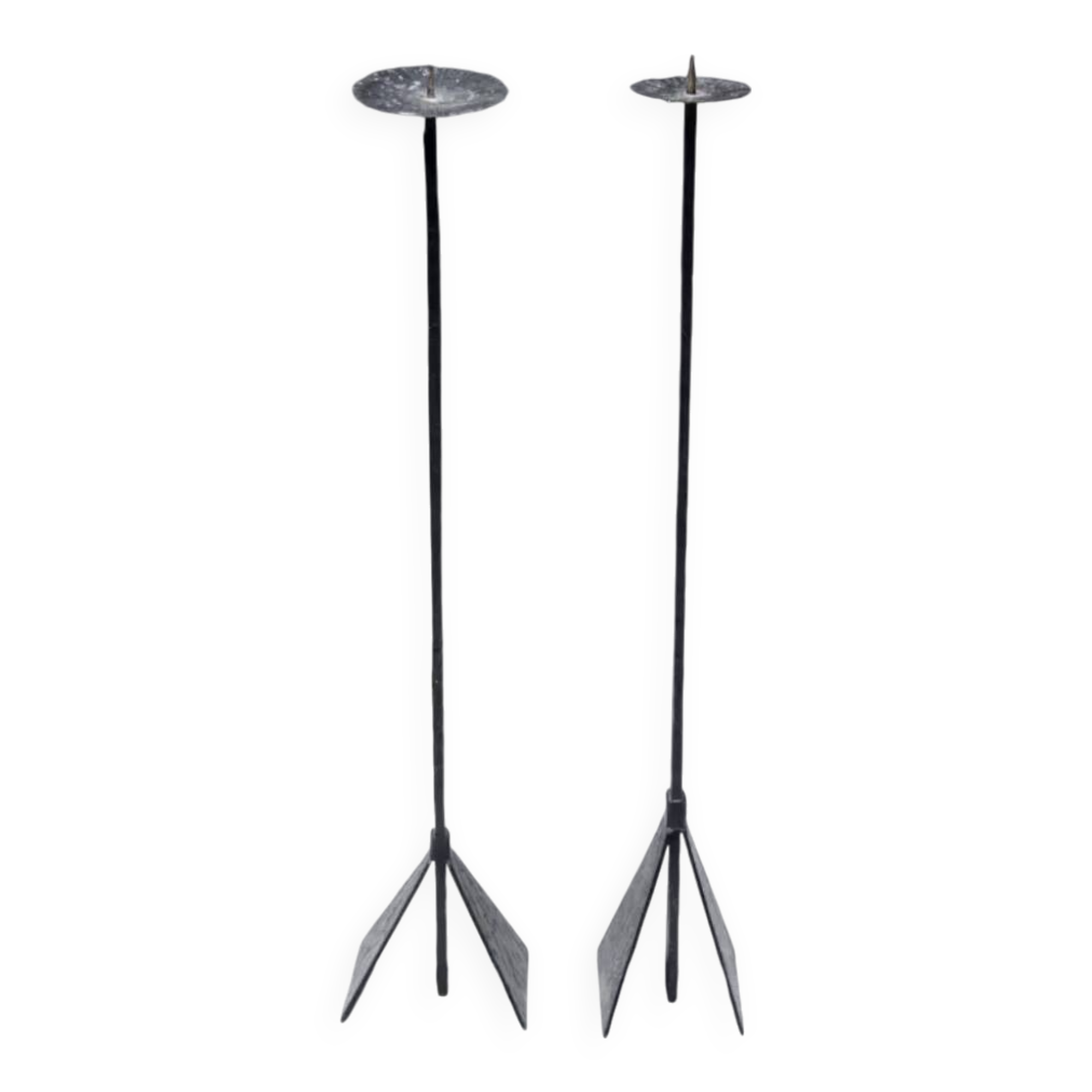 2 bougeoirs brutalistes