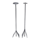 2 bougeoirs brutalistes