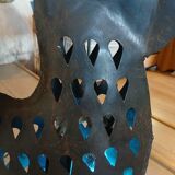 Wrought iron table lamp/rooster