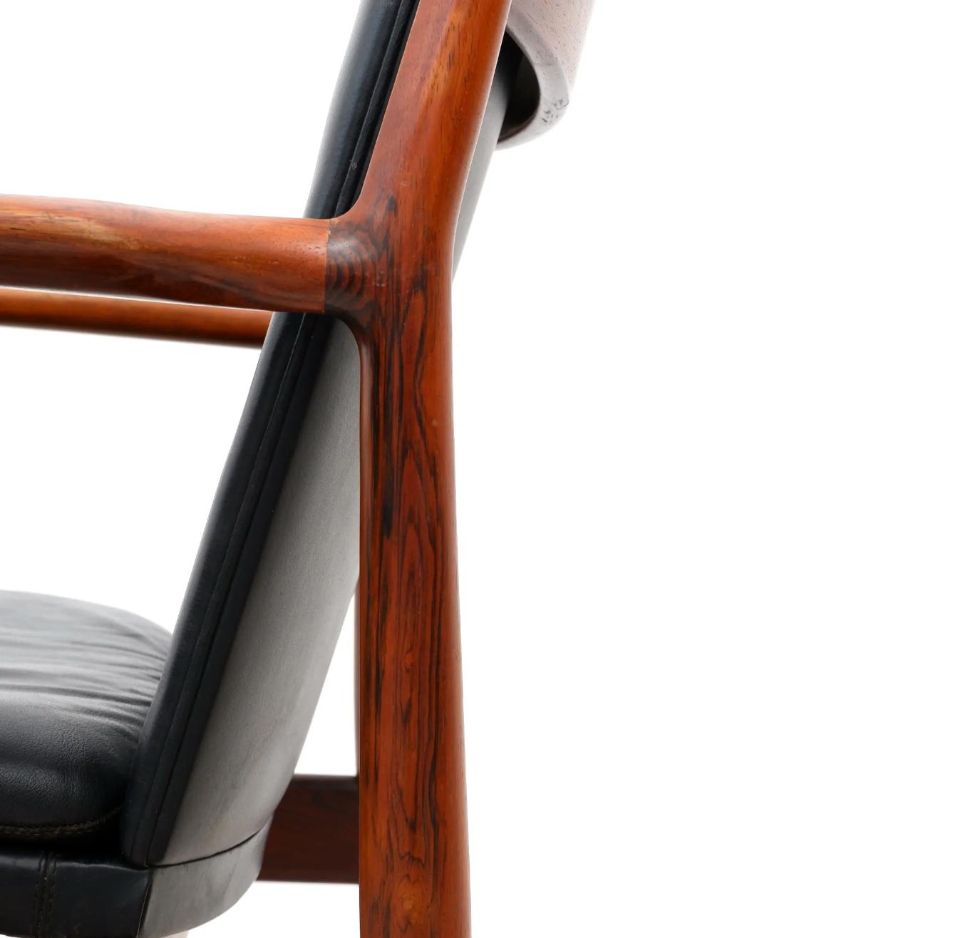 Fauteuil Arne Vodder modèle 431 en palissandre pour Sibast Mobler