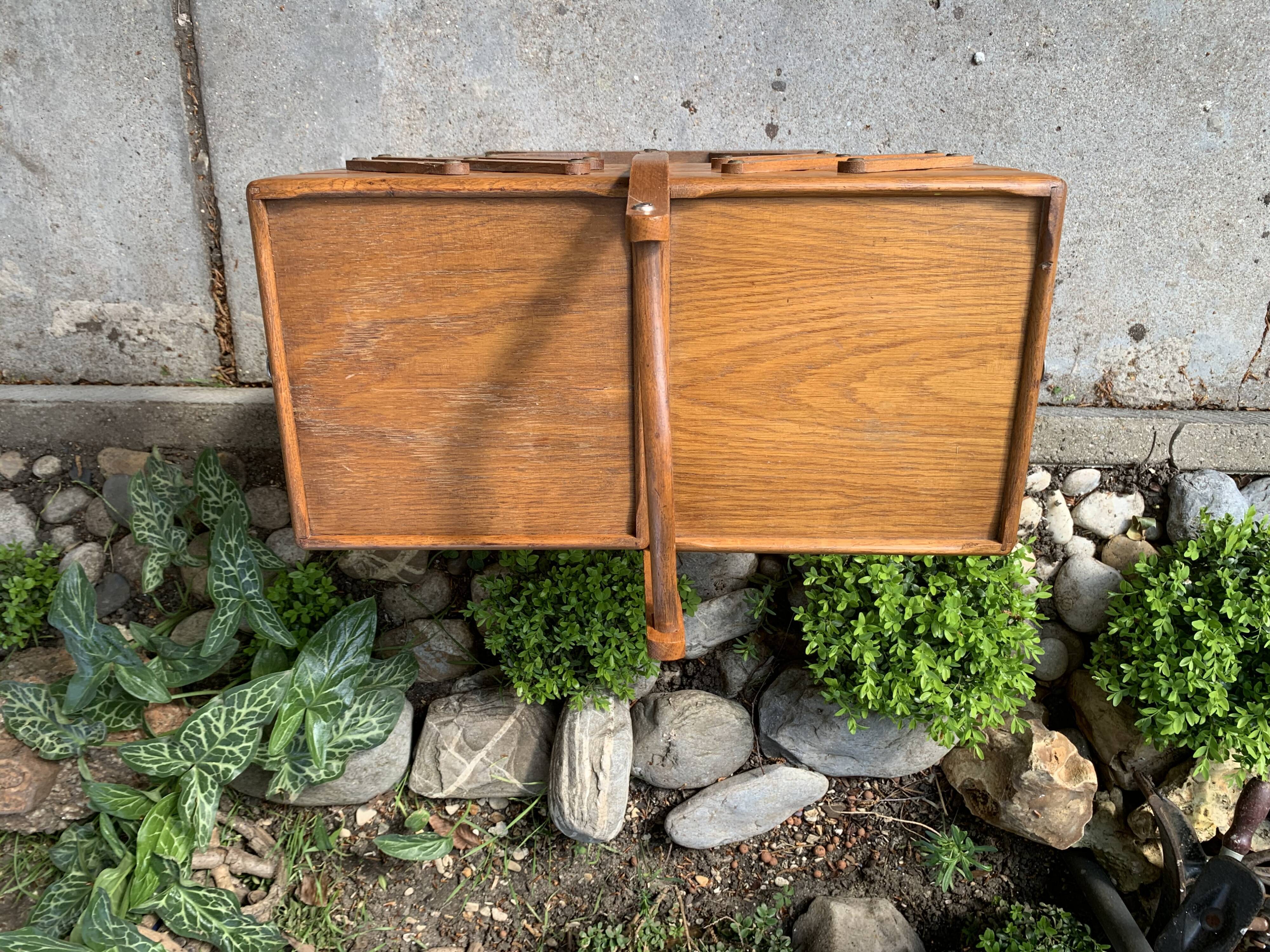 Art Deco sewing basket