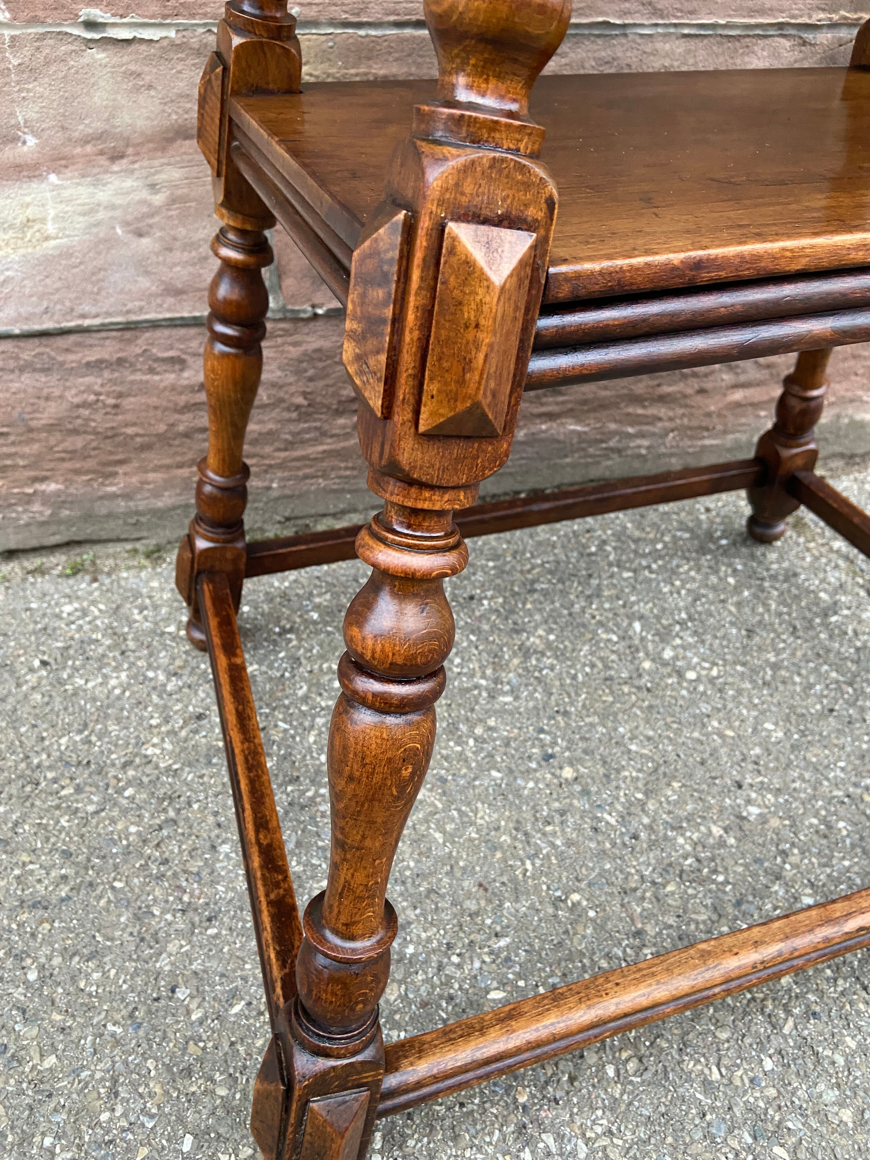 Side table jugendstil Art Nouveau wooden pedestal table 1910