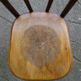 Bistro chair by fischel n°103 circa 1915 wooden seat