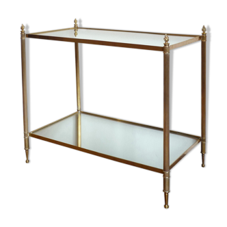 Table d’appoint en bronze et laiton