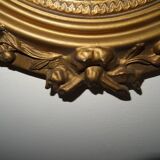 Old wooden and stucco mirror 37x45cm