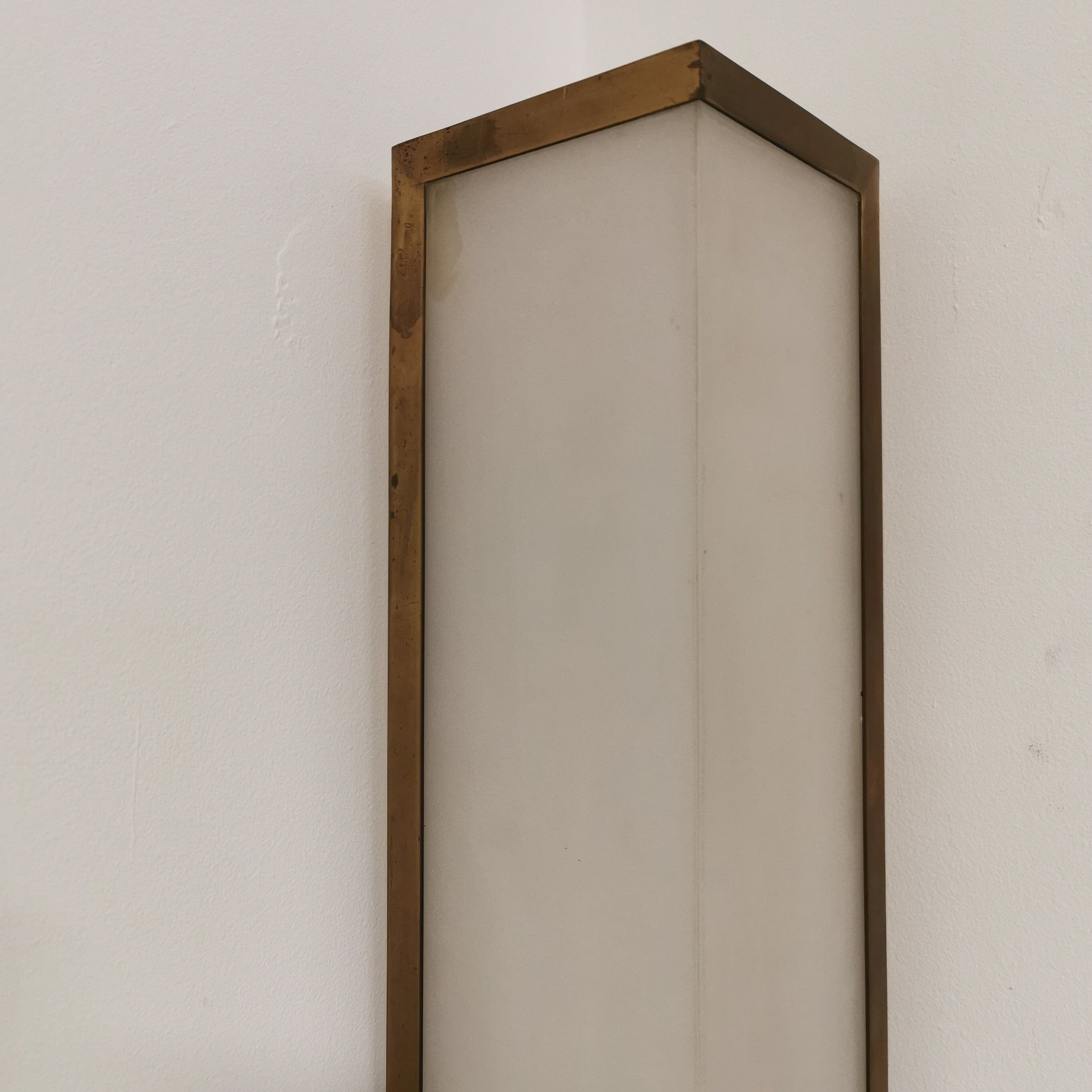 Pair of vintage Perzel angle wall light