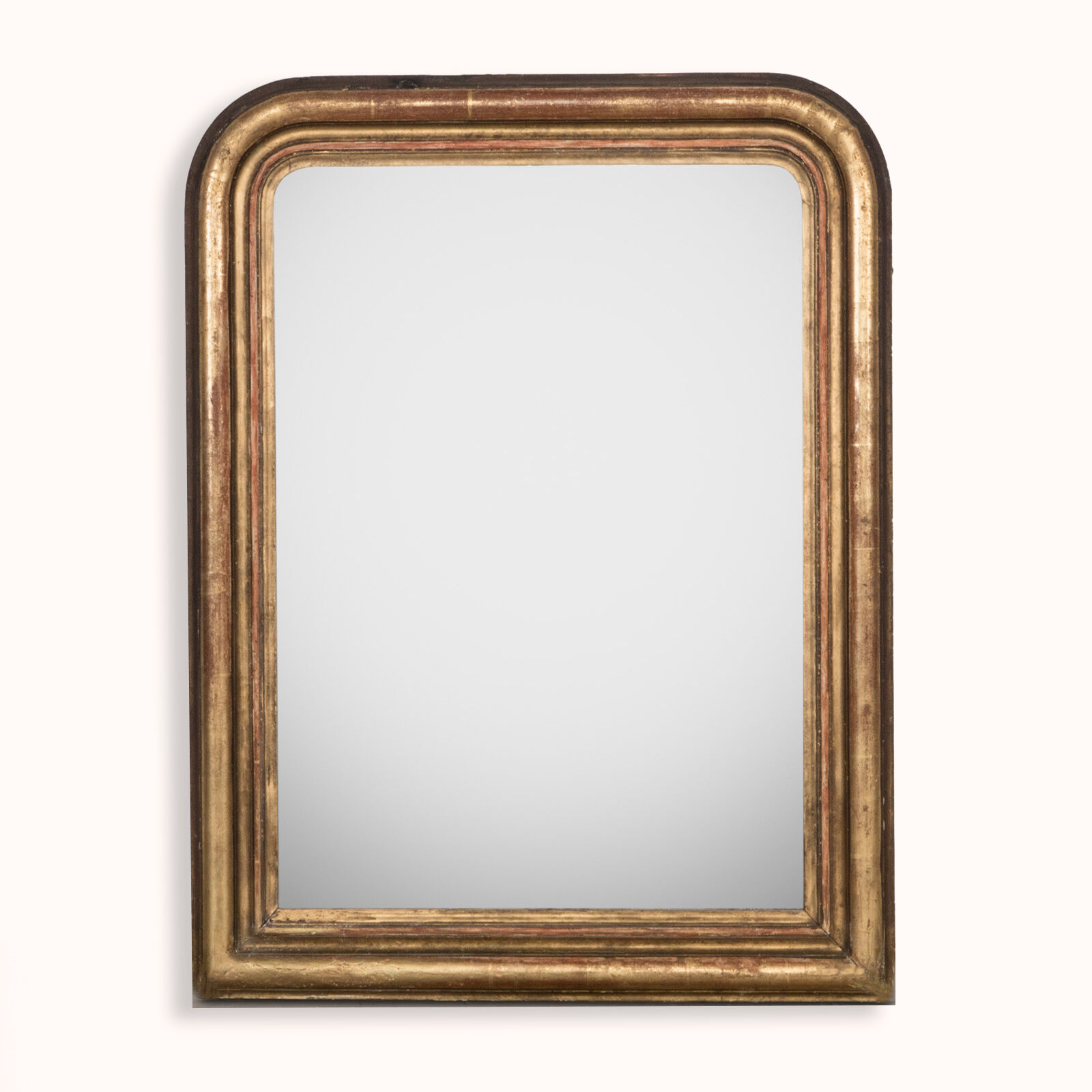 Louis Philippe mirror with foxed glass  19th 65x83cm