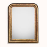 Louis Philippe mirror with foxed glass  19th 65x83cm