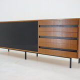 1970's Mahogany & Glass Commode, Czechoslovakia
