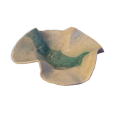 Pretty empty pocket vintage ceramic handkerchief style