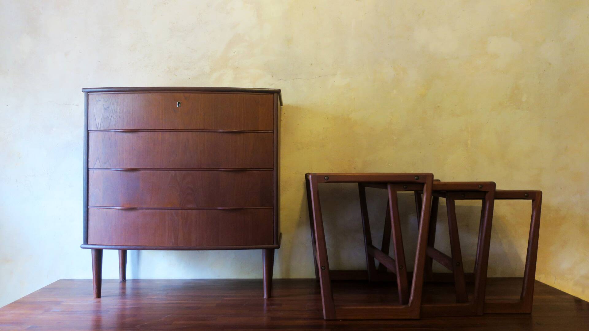 Danish teak chest of drawers signed by Holger Georg Jensen, 1960s