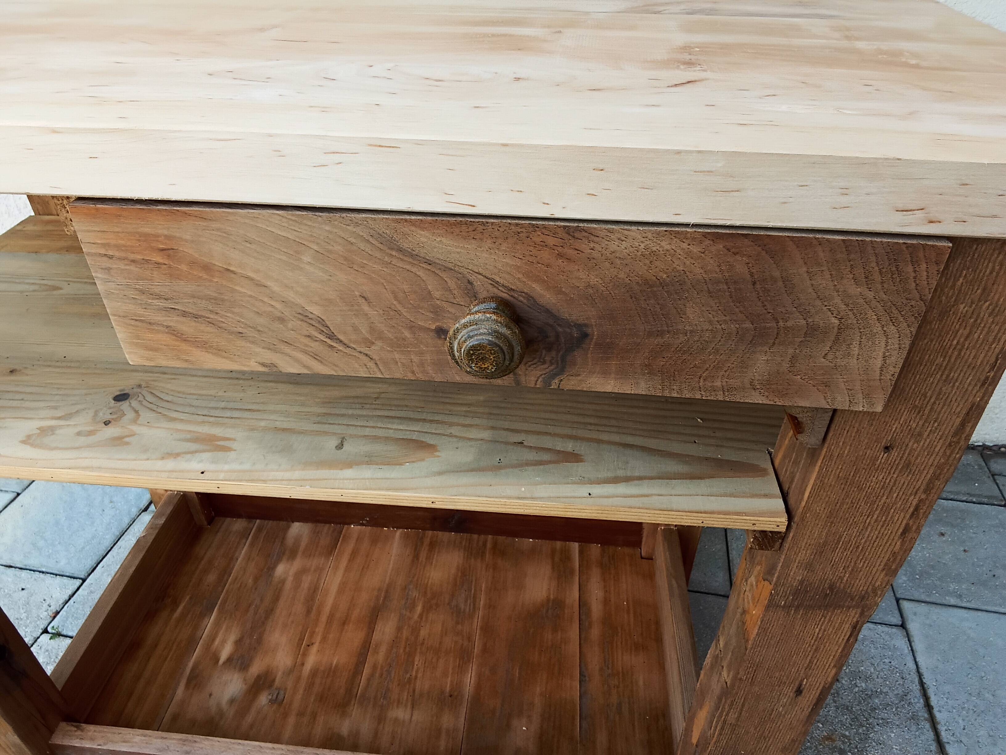 Solid wood table