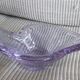 Vintage glass catchall in a very original shape.