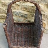 Old wicker box basket