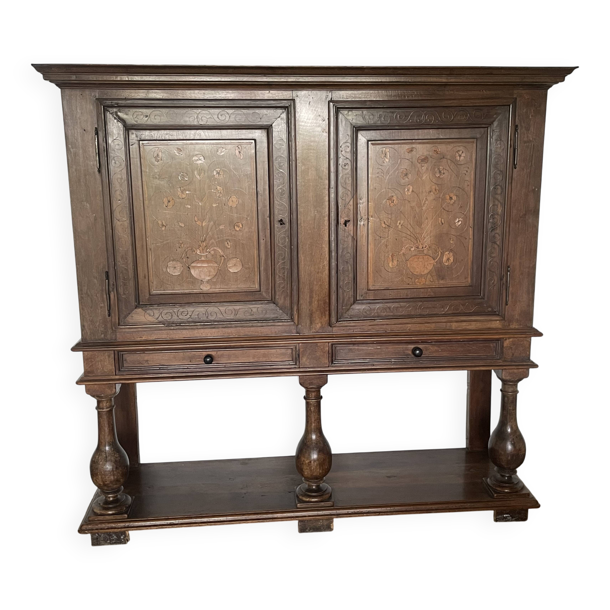 Antique high sideboard