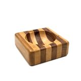 Mid-century wood ashtray / bowl, Italy ca. 1970