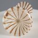 Vintage hourglass-shaped glass vase, designer, Italy, 1950s-1960s.