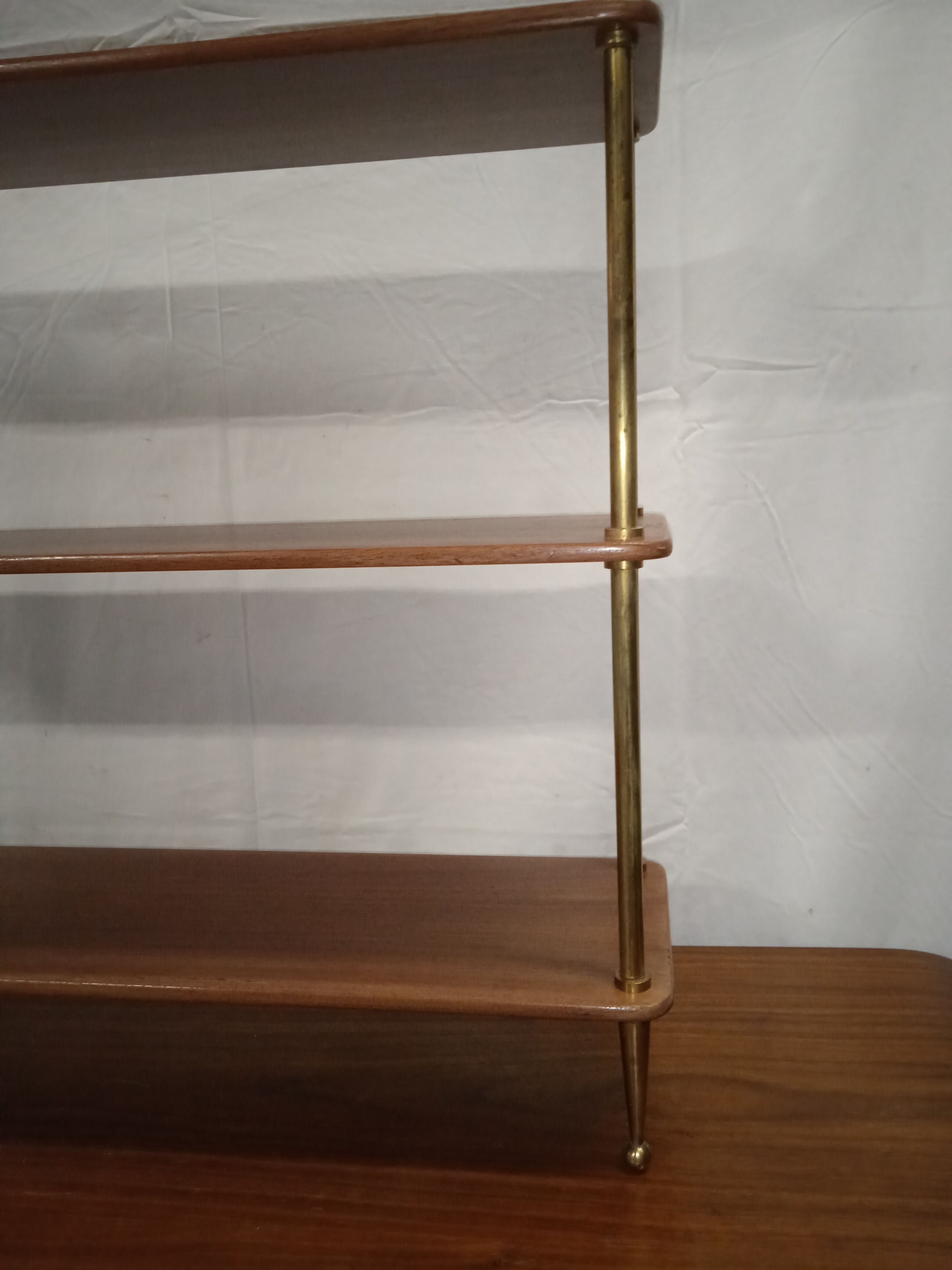 Small mahogany bookcase shelf