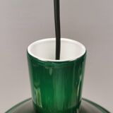Holmegaard P&T hanging lamp, green glass glass. 1976 Denmark