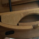 Scandinavian round teak dining table from the 60s extendable