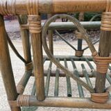 Bamboo magazine rack, 1970s