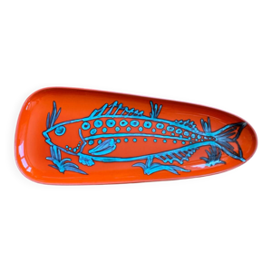 plat à poisson en céramique