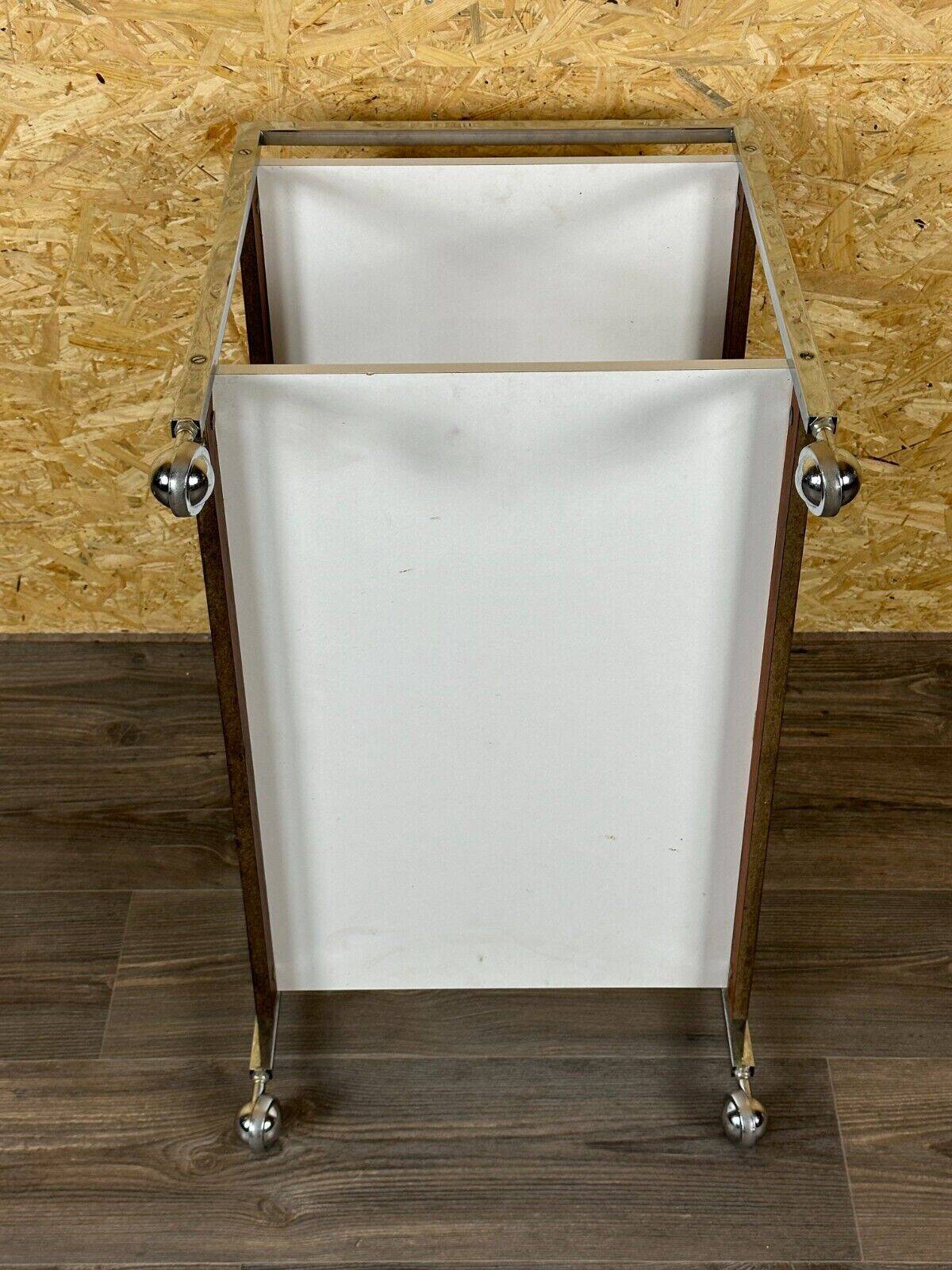 60s 70s serving trolley dinette made of teak & chrome Danish Modern Design