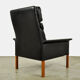 Leather armchair, high model d500 by Hans Olsen for CS Møbler Glostrup Denmark 1960s