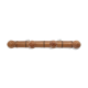Wall-mounted coat rack in bamboo effect wood