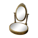 Brass psyche mirror 35x46cm