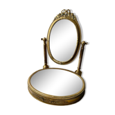 Miroir psyché en laiton 35x46cm