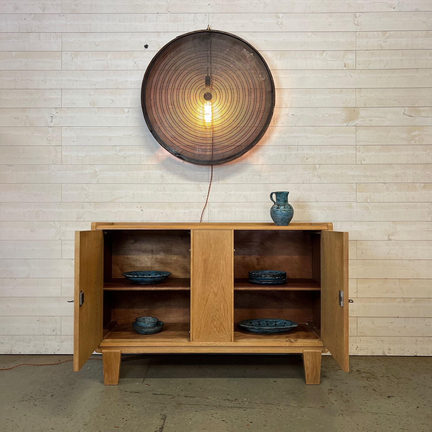 Vintage sideboard two oak doors