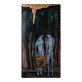Lovers enamel artwork by Vitus Lőrincz