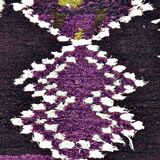 Vintage Moroccan Berber Boucherouite rug 205 x 87 cm (Perfect condition)