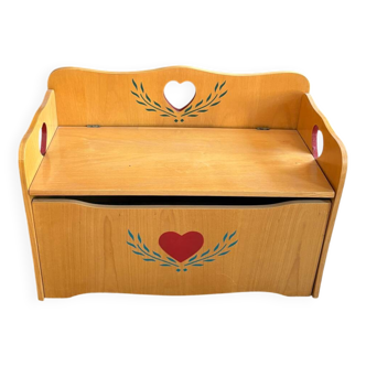 Coffre à jouets en bois