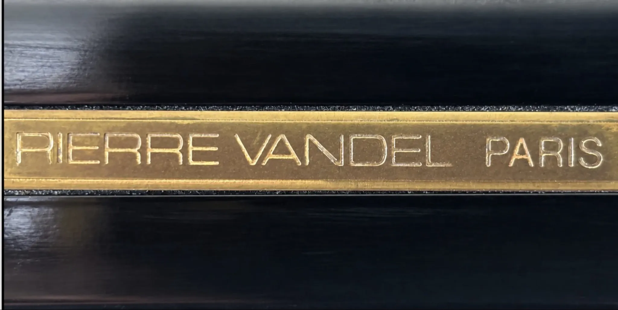Side table Pierre Vandel Paris 1970s-80s • Hollywood Regency style