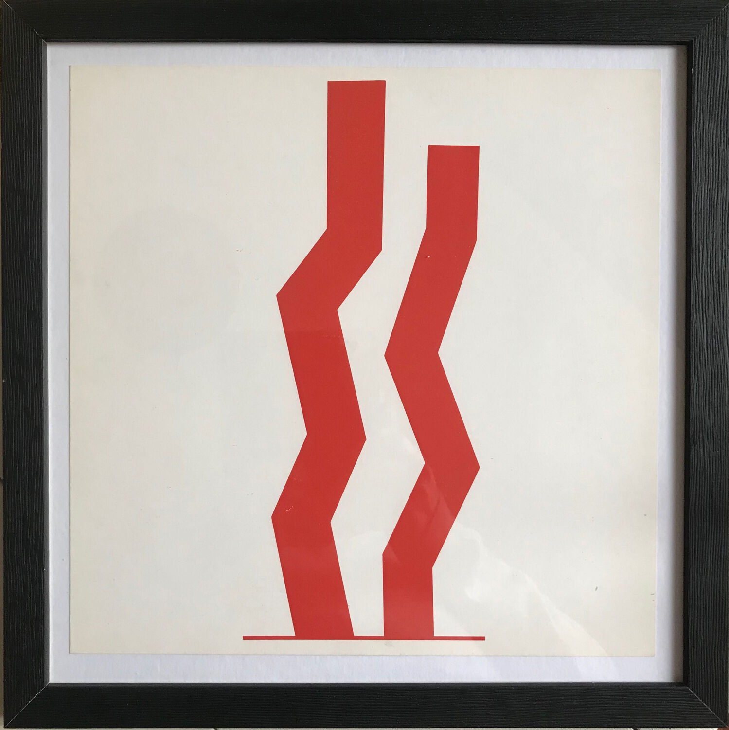 William TURBULL 1922-2012. Double Red, 1966. Serigraphy