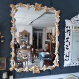 Lacquered and gilded mirror