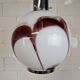Vintage Italian design glass Carlo Moretti Murano pendant lamp