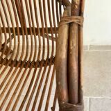 Vintage rattan armchair