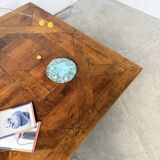 1940s inlaid oak coffee table