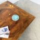 1940 marquetry oak coffee table