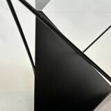 Vintage coffee table steel wire  eclectic 80s design