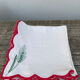 12 antique hand-embroidered linen napkins